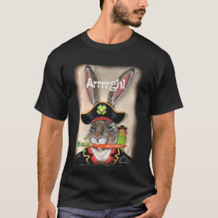 Pirate Captain Jack Rabbit Parakeet Animal Mens T-Shirt