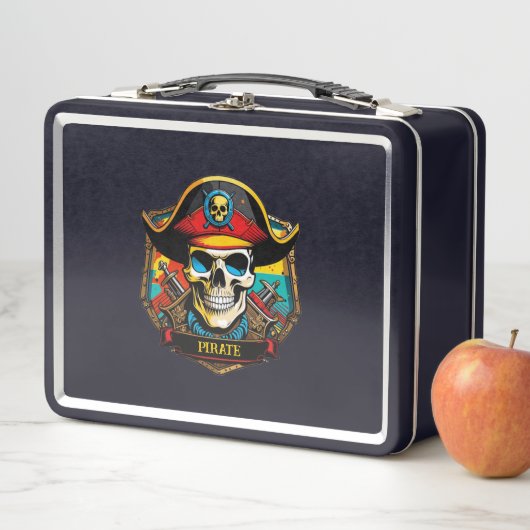 Pirate Captain Metal Lunch Box (Beispiel)