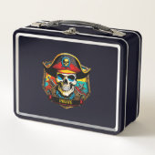Pirate Captain Metal Lunch Box (Vorderseite)