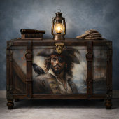 Pirate Captain Portrait Decoupage Seidenpapier