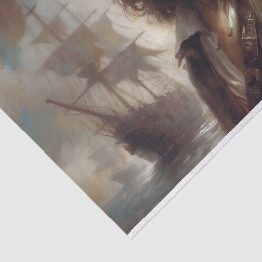 Pirate Captain Raven Decoupage Seidenpapier (Ausschnitt)