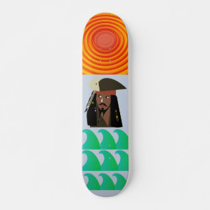 PIRATE CAPTAIN Skateboard, 7¾ Zoll Deck Skateboard