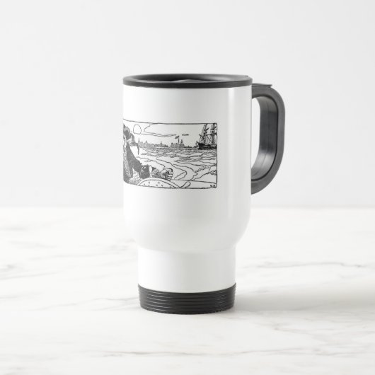 Pirate Captain Travel Mug Reisebecher (VorderseiteRechts)