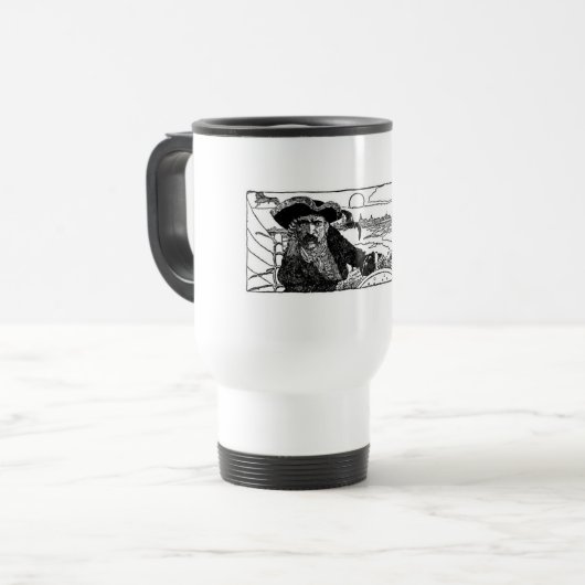 Pirate Captain Travel Mug Reisebecher (Vorderseite Links)