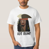 PIRATE CAPTAIN VATER GOT RUM? T-SHIRTS (Vorderseite)