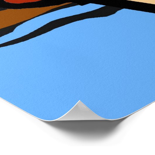 Pirate Cartoon Head Poster (Ecke)