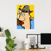 Pirate Cartoon Head Poster (Heimbüro)