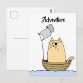 Pirate Cat Adventure Postkarte (Vorne/Hinten)