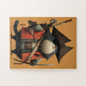 Pirate Cat Captain - Cartoon Puzzle (Horizontal)