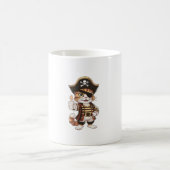 Pirate Cat Cat Love Eye Patch Gasparilla Kaffeetasse (Mittel)