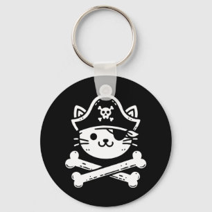 Pirate Cat Crossbones Cat Lover Cats Kitten Eigent Schlüsselanhänger