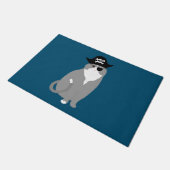 Pirate Cat Doormat Fußmatte (Schrägansicht)