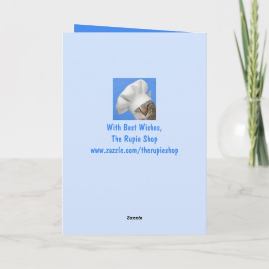 Pirate Cat Funny Birthday Karte (Rückseite)