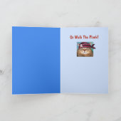 Pirate Cat Funny Birthday Karte (Innenseite)