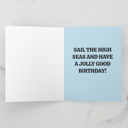 PIRATE CAT GEBURTSTAG Grußkarten Karte (Innenseite)