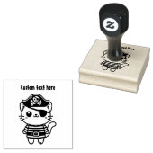 Pirate Cat Gummistempel (Stempel)