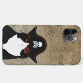 Pirate Cat iPhone Case (Rückseite (Horizontal))
