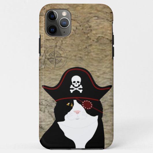 Pirate Cat iPhone Case (Rückseite)