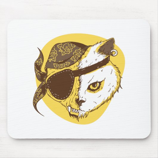 Pirate Cat Mousepad (Vorne)
