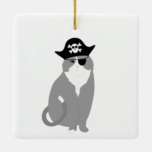 Pirate Cat Ornament (Rückseite)