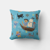 Pirate Cat Pattern für Jungen und Mädchen Kissen (Vorderseite)