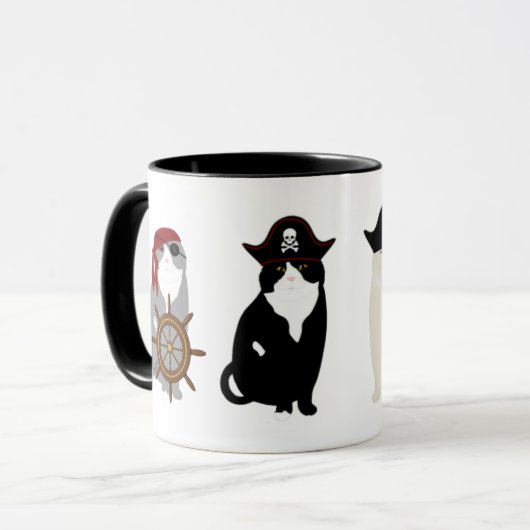 Pirate Cat Tasse (Vorderseite Links)