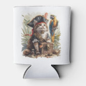 Pirate Cat Treasure Dosenkühler (Vorderseite)