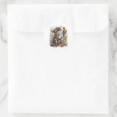 Pirate Cat Treasure Runder Aufkleber (Tasche)