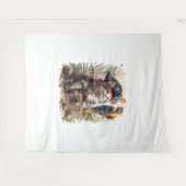 Pirate Cat Treasure Wandteppich (Vorderseite (Horizontal))