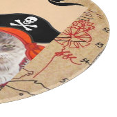PIRATE CATS, sprechen wie ein Piratentag Schneidebrett (Ecke)