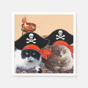 PIRATE CATS, sprechen wie ein Piratentag Serviette