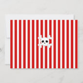 Pirate Chalkboard Geburtstagseinladungen Einladung (Rückseite)