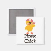 Pirate Chick Magnet (Vorderseite/Rückseite)
