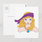 Pirate Chicks ROCK! Postkarte (Vorne/Hinten)