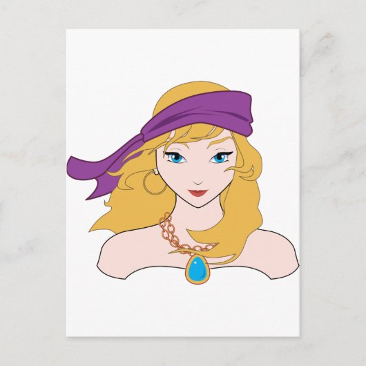 Pirate Chicks ROCK! Postkarte (Vorderseite)