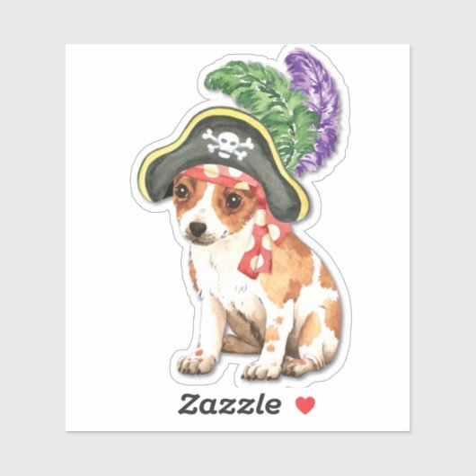 Pirate Chihuahua Vinyl Sticker (Blatt)