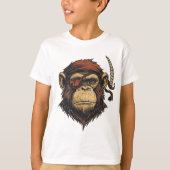 Pirate Chimp: kühne und abenteuerliche Gestaltung T-Shirt (Vorderseite)