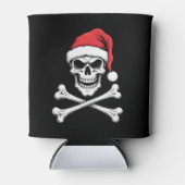 Pirate Christmas Skull & Crossbones Santa Hat. Got Dosenkühler (Vorderseite)