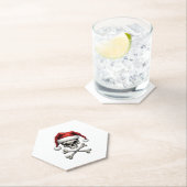 Pirate Christmas Skull & Crossbones Santa Hat. Got Untersetzer (Vor Ort)