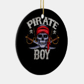 Pirate Costume Boy Captain Theme Party Halloween C Keramik Ornament (Rechts)