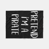 Pirate Costume Party Co. Uni-all Ages Funny Hallow Fleecedecke (Vorderseite (Horizontal))