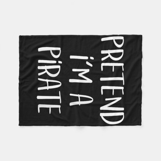 Pirate Costume Party Co. Uni-all Ages Funny Hallow Fleecedecke (Vorderseite (Horizontal))