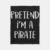 Pirate Costume Party Co. Uni-all Ages Funny Hallow Fleecedecke (Vorderseite)
