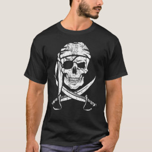 Pirate Costume Pirate Flag Skull Captain Pirate T-Shirt