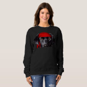 Pirate Curry Black Lab Welppy Sweatshirt (Vorne ganz)
