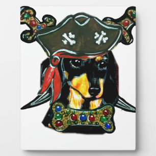 Pirate-Dackel Fotoplatte
