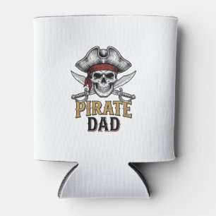 Pirate Dad Skull Schwert Vintage Gravur Shirt_1 Dosenkühler