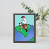 Pirate Darwin Postkarte (Stehend Vorderseite)