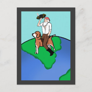 Pirate Darwin Postkarte