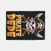 Pirate Dede Funny Captain Matching Grandma Hallowe Fleecedecke (Vorderseite (Horizontal))